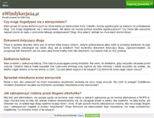 Tablet Screenshot of ewindykacja24.pl